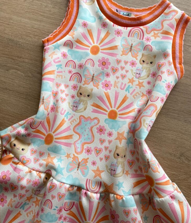 fernandaramoskids com br Vestido Regata Infantil Feminino Estampado1