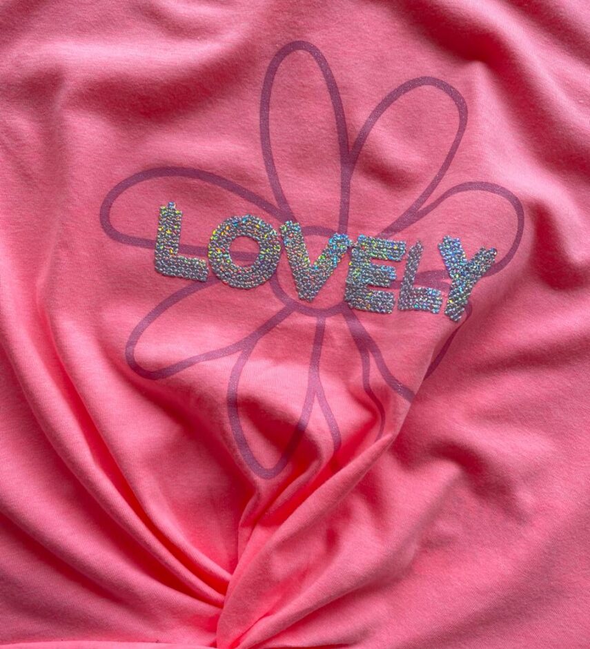 fernandaramoskids com br Blusa Cropped Manga Curta Lovely Rosa Neon1