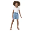 Blusa Manga Curta Infantil Feminina Branca Fernanda Ramos Kids