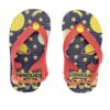 Chinelo Infantil Masculino Pimpolho Estampado com Correia Vermelha Fernanda Ramos Kids