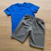 fernandaramoskids com br Conjunto Infantil Masculino Camiseta Avião e Bermuda Cinza Mesclado3