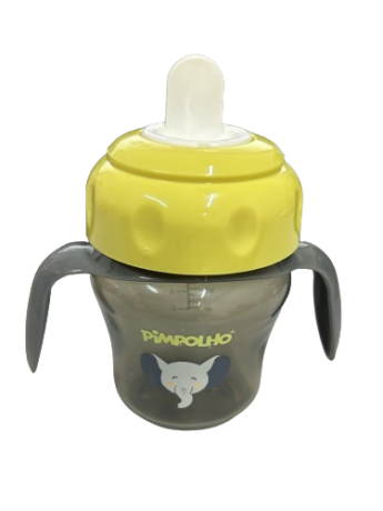 fernandaramoskids com br Copo de Treinamento Infantil Masculino com Bico Flexível Cinza1