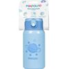 Garrafa Térmica Inox Infantil Masculina com Canudo Azul Planeta Fernanda Ramos Kids