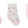 Kit com 3 Meias Infantil Antiderrapante Feminina Estampadas Fernanda Ramos Kids