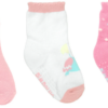 Kit com 3 Meias Infantil Feminina Cano Alto Antiderrapante Tucano Fernanda Ramos Kids