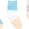 Kit com 3 Meias Infantil Feminina Cano Alto Coloridas Lhama Fernanda Ramos Kids
