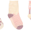 Kit com 3 Meias Infantil Feminina Cano Alto Estampadas Coloridas Fernanda Ramos Kids