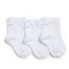 Kit com 3 Meias Infantil Unissex Lisa Branca Fernanda Ramos Kids