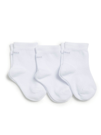 Kit com 3 Meias Infantil Unissex Lisa Branca Fernanda Ramos Kids