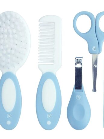 Kit Cuidados com 5 Peças + Nécessaire Infantil Masculino Azul Fernanda Ramos Kids