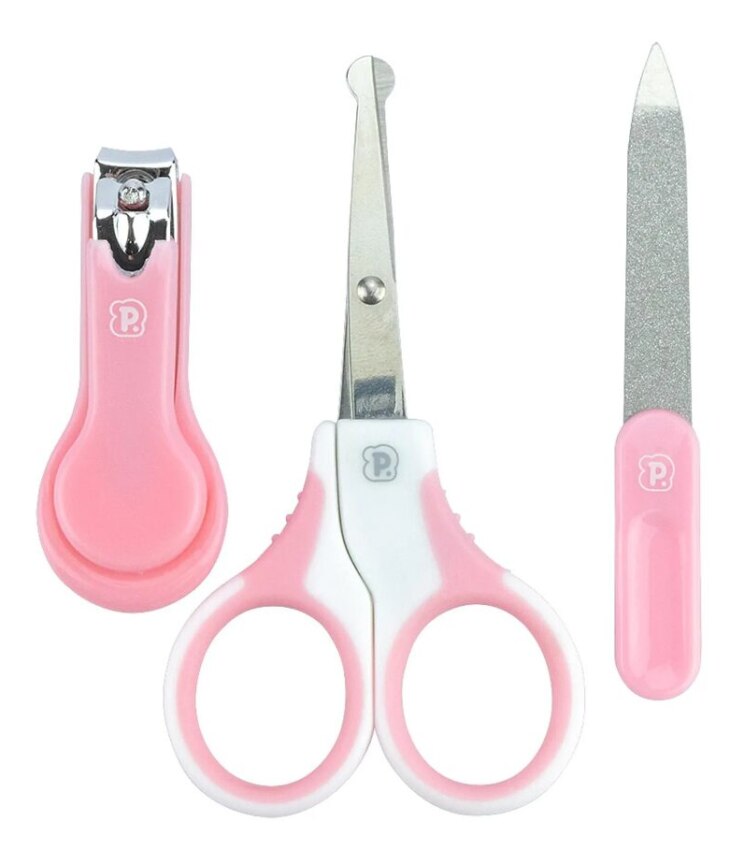 Kit Higiene com 3 Peças Infantil Feminino Rosa Fernanda Ramos Kids