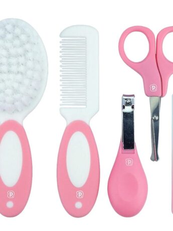 Kit Higiene com 5 Peças Infantil Feminino Rosa Fernanda ramos Kids