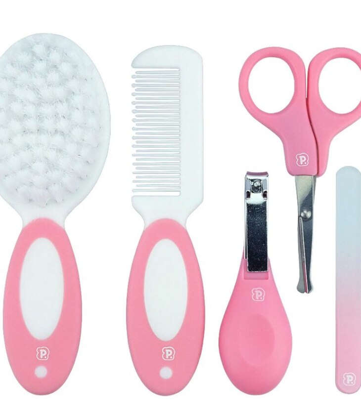 Kit Higiene com 5 Peças Infantil Feminino Rosa Fernanda ramos Kids