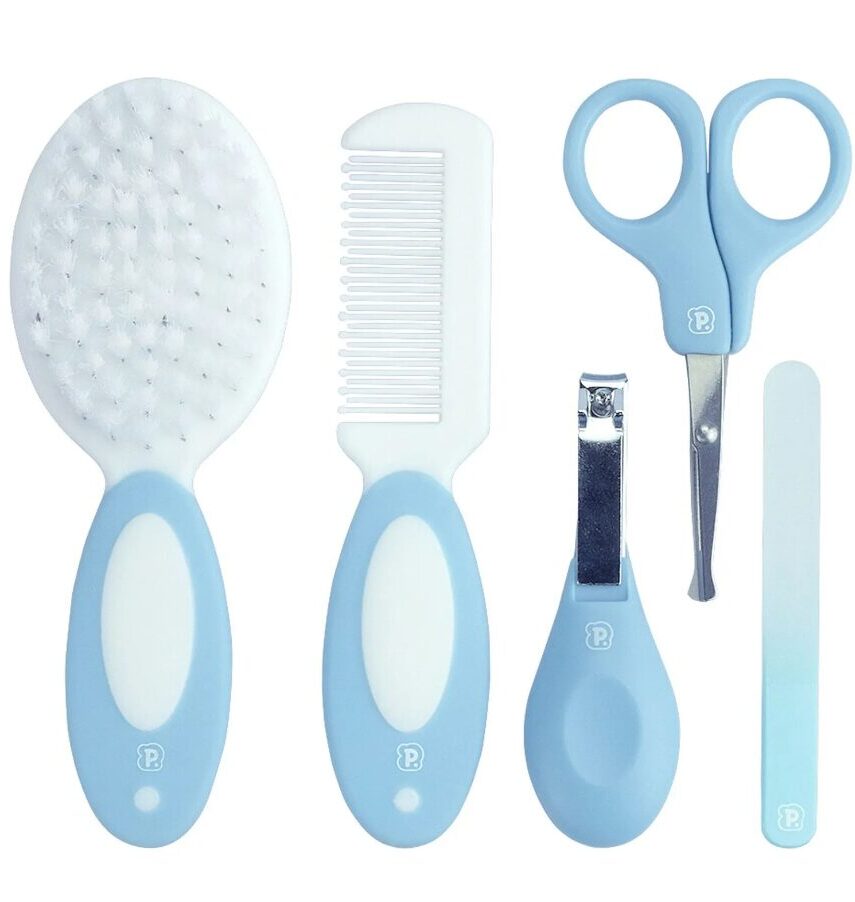Kit Higiene com 5 Peças Infantil Masculino Azul Fernanda Ramos Kids