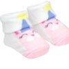fernandaramoskids com br kit Meia com 2 Pares Rn Branca Arco Íris e Ursinho2