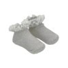 fernandaramoskids com br kit Meia Feminina com 2 Pares Rn Branca e Prata1