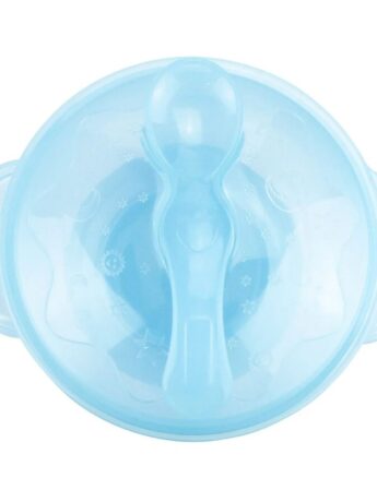 fernandaramoskids com br Kit Refeição Pimpolho Bowl com Colher Infantil Masculino Azul1
