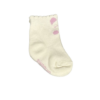 Meia Infantil Feminina Cano Baixo Off White Gatinha Fernanda Ramos Kids