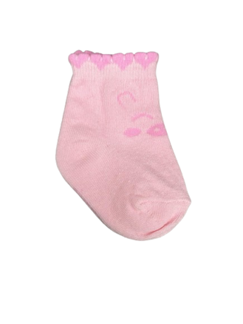Meia Infantil Feminina Cano Baixo Rosa Bebê Porquinha Fernanda Ramos Kids