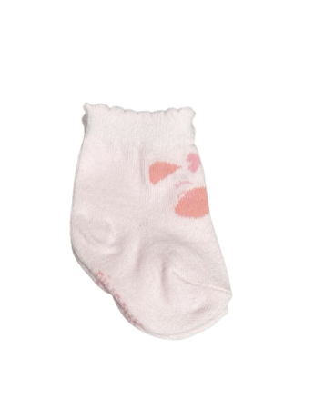 Meia Infantil Feminina Cano Baixo Rosa Vaquinha Fernanda Ramos Kids