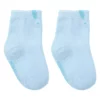 Meia Infantil Masculina Cano Alto Antiderrapante Azul Coelhinho Fernanda Ramos Kids
