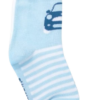 Meia Infantil Masculina Cano Alto Azul Listrado Carro Fernanda Ramos kids