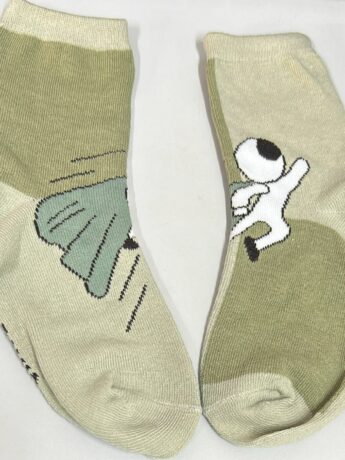 Meia Infantil Masculina Cano Alto Verde Astronauta Fernanda Ramos Kids