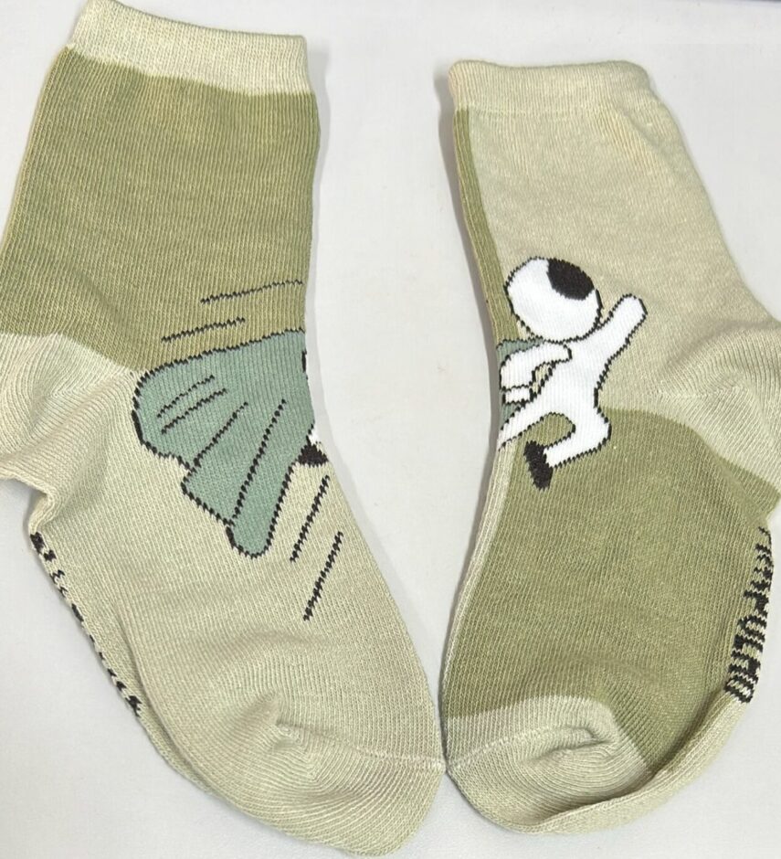Meia Infantil Masculina Cano Alto Verde Astronauta Fernanda Ramos Kids