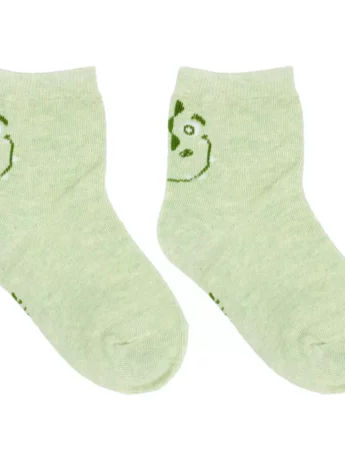 Meia Infantil Masculina Cano Alto Verde Jacaré Fernanda Ramos Kids