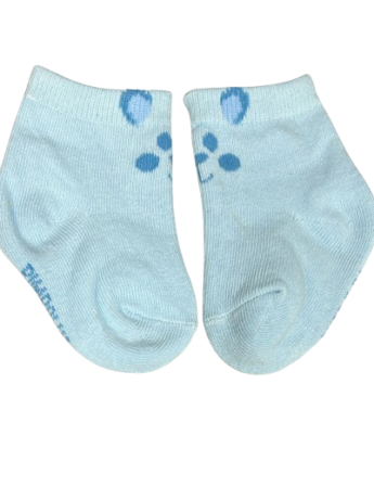 Meia Infantil Masculina Cano Baixo Azul Ursinho Fernanda Ramos Kids