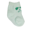 Meia Infantil Masculina Cano Baixo Verde Gatinho Fernanda Ramos Kids