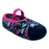Meia Infantil Sapatilha Feminina Antiderrapante Azul Floral Fernanda Ramos Kids