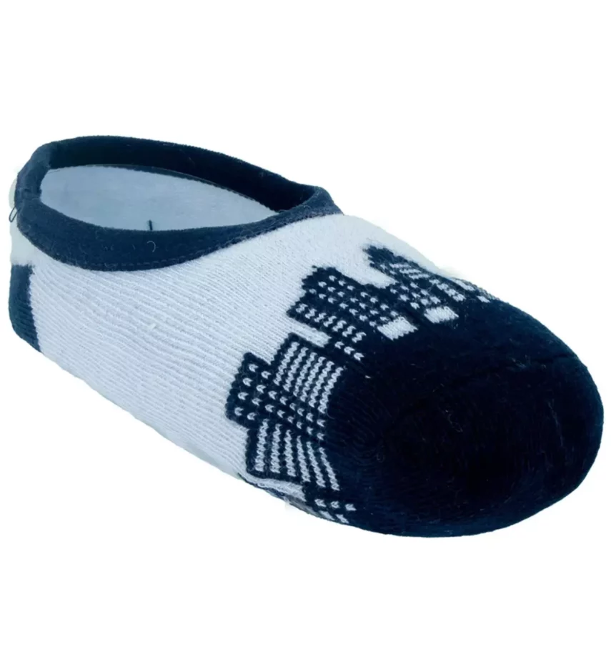 Meia Infantil Sapatilha Masculina Antiderrapante Azul Cidade Fernanda Ramos Kids