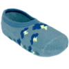 Meia Infantil Sapatilha Masculina Antiderrapante Azul Nuvens Fernanda Ramos Kids