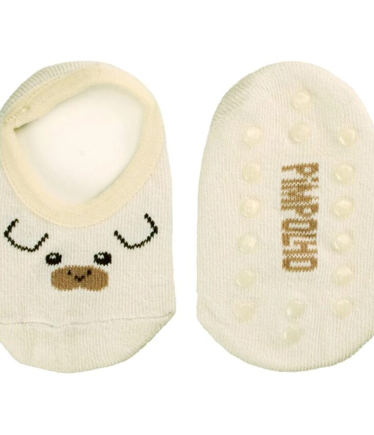 Meia Infantil Sapatilha Masculina Antiderrapante Porquinho Fernanda Ramos Kids