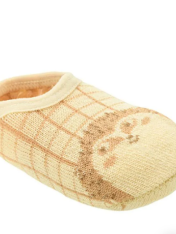 Meia Infantil Sapatilha Masculina Bege Porco Espinho Fernanda Ramos Kids