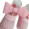 fernandaramoskids com br Meia Rn Primeira Sapatilha Rosa Bebê com Laço3