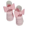 fernandaramoskids com br Meia Rn Primeira Sapatilha Rosa Bebê com Laço1