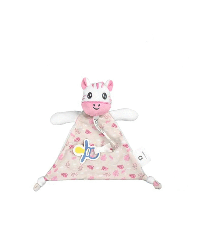 Naninha Infantil Feminina com Prendedor de Chupeta Zebra Fernanda Ramos Kids