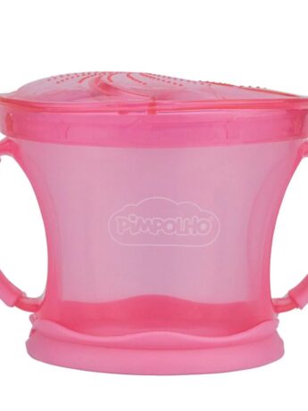 Porta Biscoito com Alça Infantil Feminino Rosa Fernanda Ramos kids
