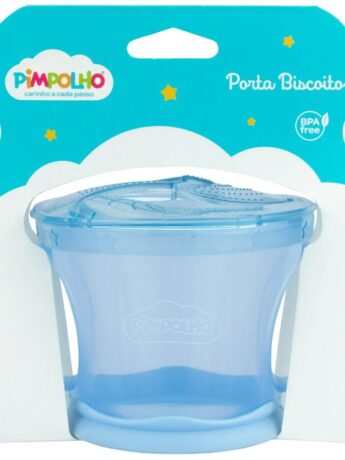 Porta Biscoito com Alça Infantil Masculino Azul Fernanda Ramos Kids