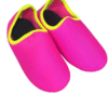 Sapatilha Neoprene Infantil Feminina Soft Fun Pink com Verde Neon Fernanda Ramos Kids