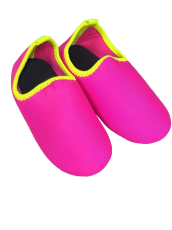 Sapatilha Neoprene Infantil Feminina Soft Fun Pink com Verde Neon Fernanda Ramos Kids