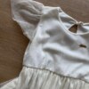 fernandaramoskids com br Vestido Infantil Feminino Tule Manga Curta Off White1