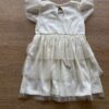 fernandaramoskids com br Vestido Infantil Feminino Tule Manga Curta Off White2