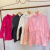 Jaqueta Parka Moletom Infantil Feminina Pink Fernanda Ramos Kids