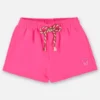 fernandaramoskids com br Conjunto Infantil Feminino Rosa Blusa Manga Babado Estampada e Short2