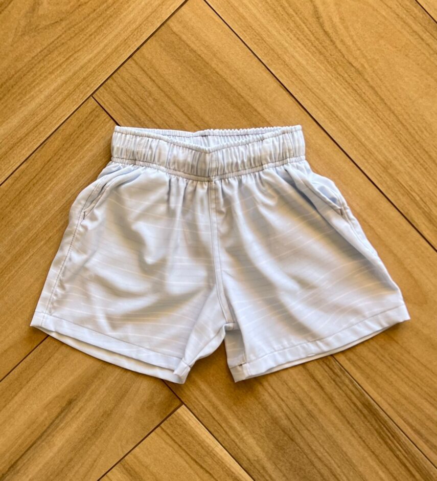 Bermuda Infantil Masculina Boxer Essencial Estampada Azul Bebê Fernanda Ramos Kids