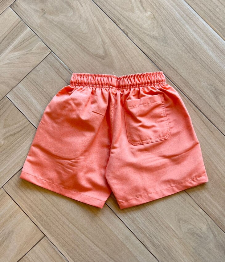 Bermuda Infantil Masculina Resort Casual Laranja Fernada Ramos Kids