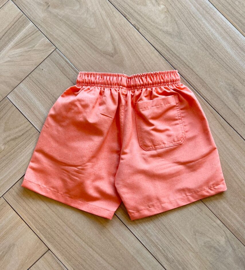 Bermuda Infantil Masculina Resort Casual Laranja Fernada Ramos Kids